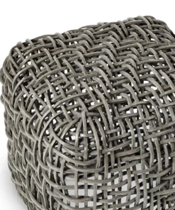 Palecek Seacliff Hassock Rattan