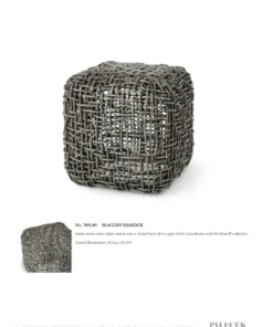 Palecek Seacliff Hassock Rattan