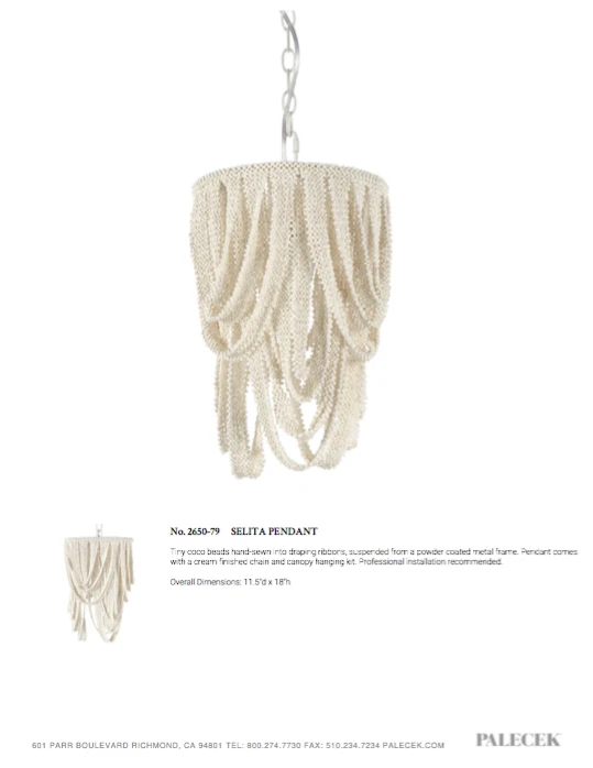 Palecek Selita Pendant New Arrivals 6 Palecek Selita Pendant New Arrivals