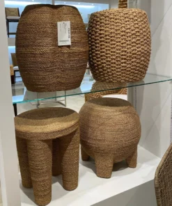 Palecek Spa Round Drum Stool