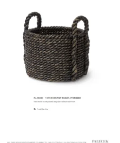 Palecek New Arrivals Tatum Chunky Basket Oversized