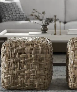 Palecek New Arrivals Trina Hassock Rattan