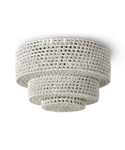 Palecek Veranda Flushmount Whitewash Pewter New Arrivals