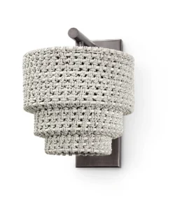 Palecek Veranda Sconce Whitewash Bronze