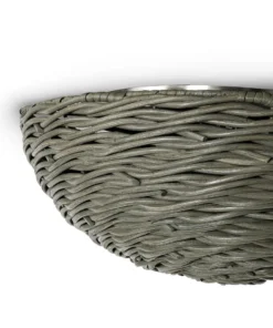 Palecek Wisteria Flush Mount Gray Wicker And Pewter New Arrivals 7 Palecek Wisteria Flush Mount Gray Wicker And Pewter New Arrivals