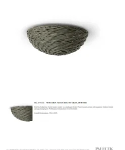 Palecek Wisteria Flush Mount Gray Wicker And Pewter New Arrivals 8 Palecek Wisteria Flush Mount Gray Wicker And Pewter New Arrivals
