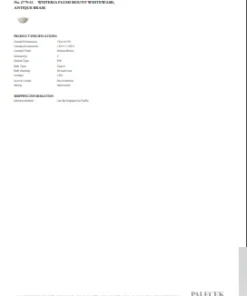 Palecek Wisteria Flush Mount Whitewash Wicker And Antique Brass New Arrivals 7 Palecek Wisteria Flush Mount Whitewash Wicker And Antique Brass New Arrivals