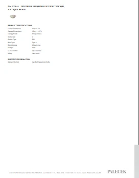 Palecek Wisteria Flush Mount Whitewash Wicker And Antique Brass New Arrivals 4 Palecek Wisteria Flush Mount Whitewash Wicker And Antique Brass New Arrivals