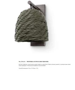 Palecek Wisteria Sconce Gray And Bronze