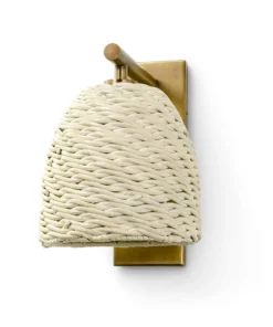 Palecek New Arrivals Wisteria Sconce Whitewash Antique Brass