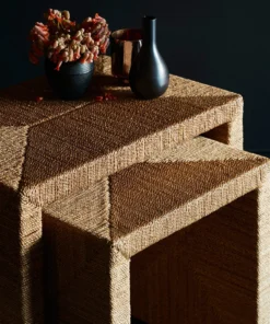 Palecek Woodside Nesting Table Set Of Two Natural New Arrivals 8 Palecek Woodside Nesting Table Set Of Two Natural New Arrivals