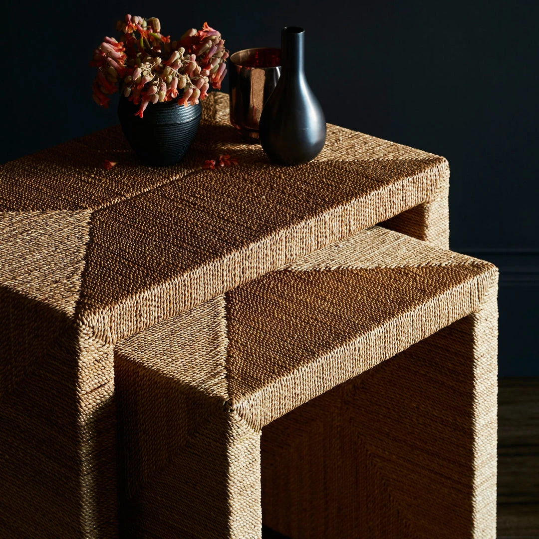 Palecek Woodside Nesting Table Set Of Two Natural New Arrivals 3 Palecek Woodside Nesting Table Set Of Two Natural New Arrivals