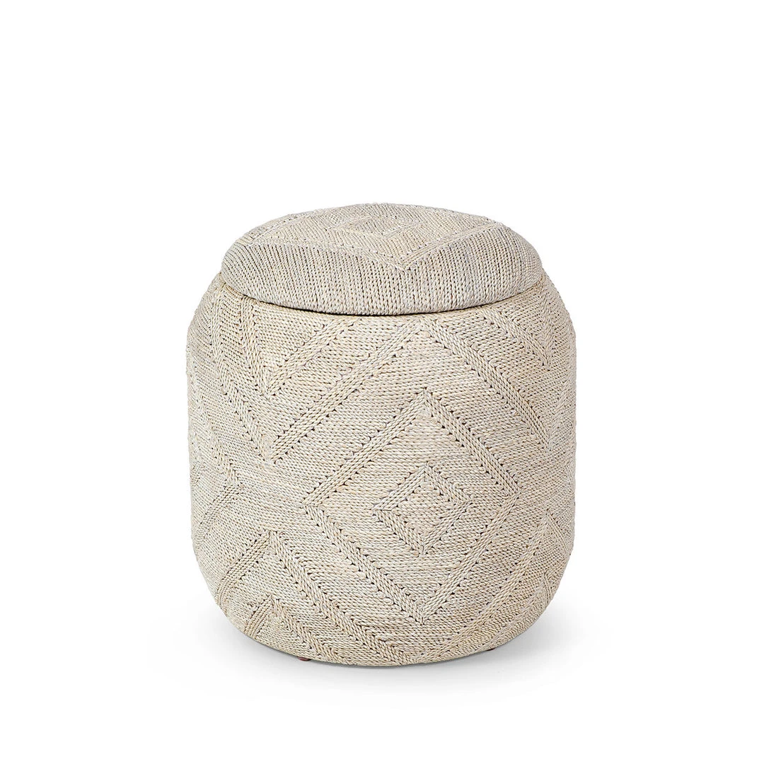 Palecek Zuni Storage Hassock Rope New Arrivals 1 Palecek Zuni Storage Hassock Rope New Arrivals