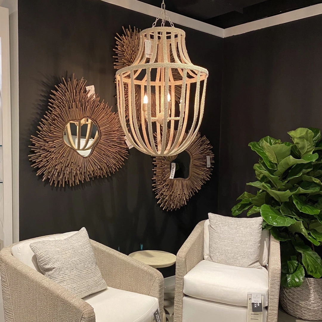 Palecek New Arrivals Paloma Coco Chandelier 2 Palecek New Arrivals Paloma Coco Chandelier