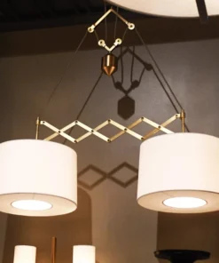 Arteriors Home Pantograph Pendant Antique Brass