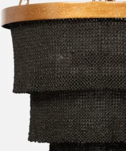 Made Goods Patricia Chandelier Black Coco Beads And Brass New Arrivals