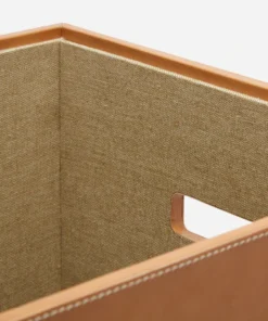 Pigeon And Poodle Barnet Square Hamper Aged Camel Leather