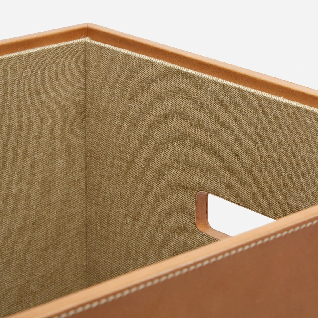 Pigeon And Poodle Barnet Square Hamper Aged Camel Leather 2 Pigeon And Poodle Barnet Square Hamper Aged Camel Leather