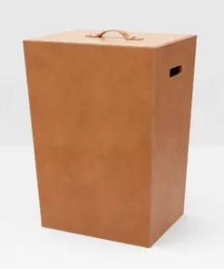 Pigeon And Poodle Barnet Square Hamper Aged Camel Leather