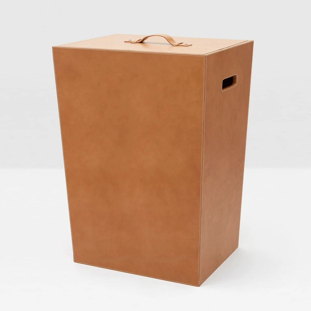 Pigeon And Poodle Barnet Square Hamper Aged Camel Leather 1 Pigeon And Poodle Barnet Square Hamper Aged Camel Leather