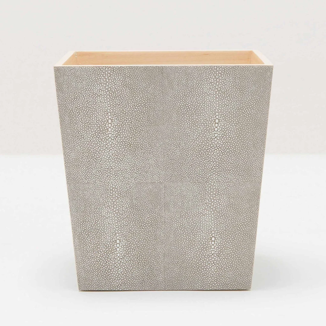 Pigeon And Poodle Crosby Wastebasket Sand Faux Shagreen New Arrivals 1 Pigeon And Poodle Crosby Wastebasket Sand Faux Shagreen New Arrivals