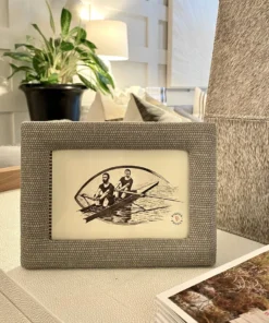 Pigeon And Poodle Kemi Frame Light Gray Cotton Jute