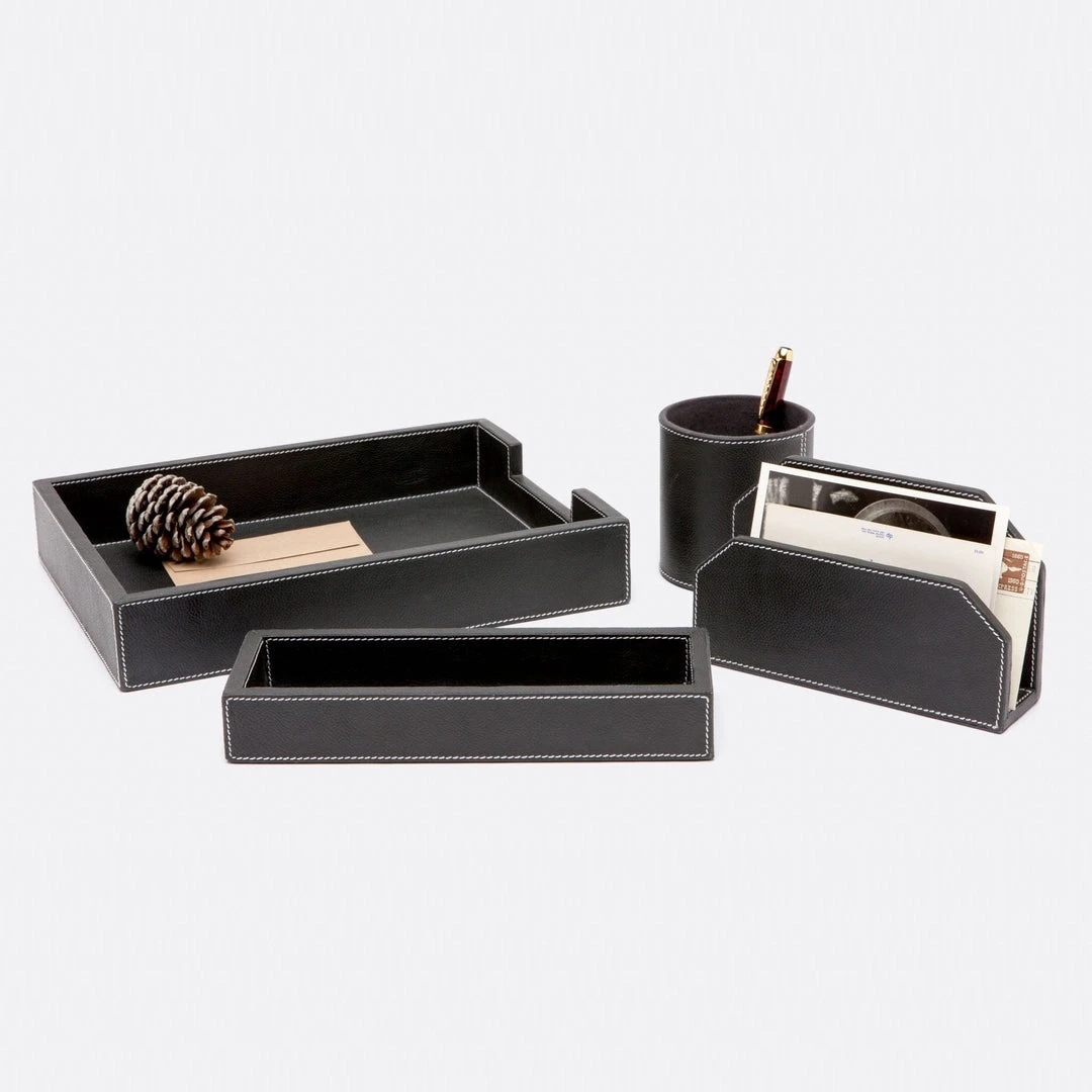 Pigeon And Poodle Larne Accessory Set Black Leather 1 Pigeon And Poodle Larne Accessory Set Black Leather