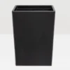 Pigeon And Poodle New Arrivals Larne Wastebasket Black Leather