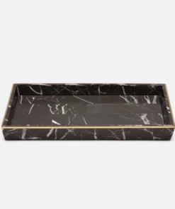 Pigeon And Poodle Rhodes Large Tray Nero Marble New Arrivals