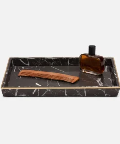 Pigeon And Poodle Rhodes Large Tray Nero Marble New Arrivals
