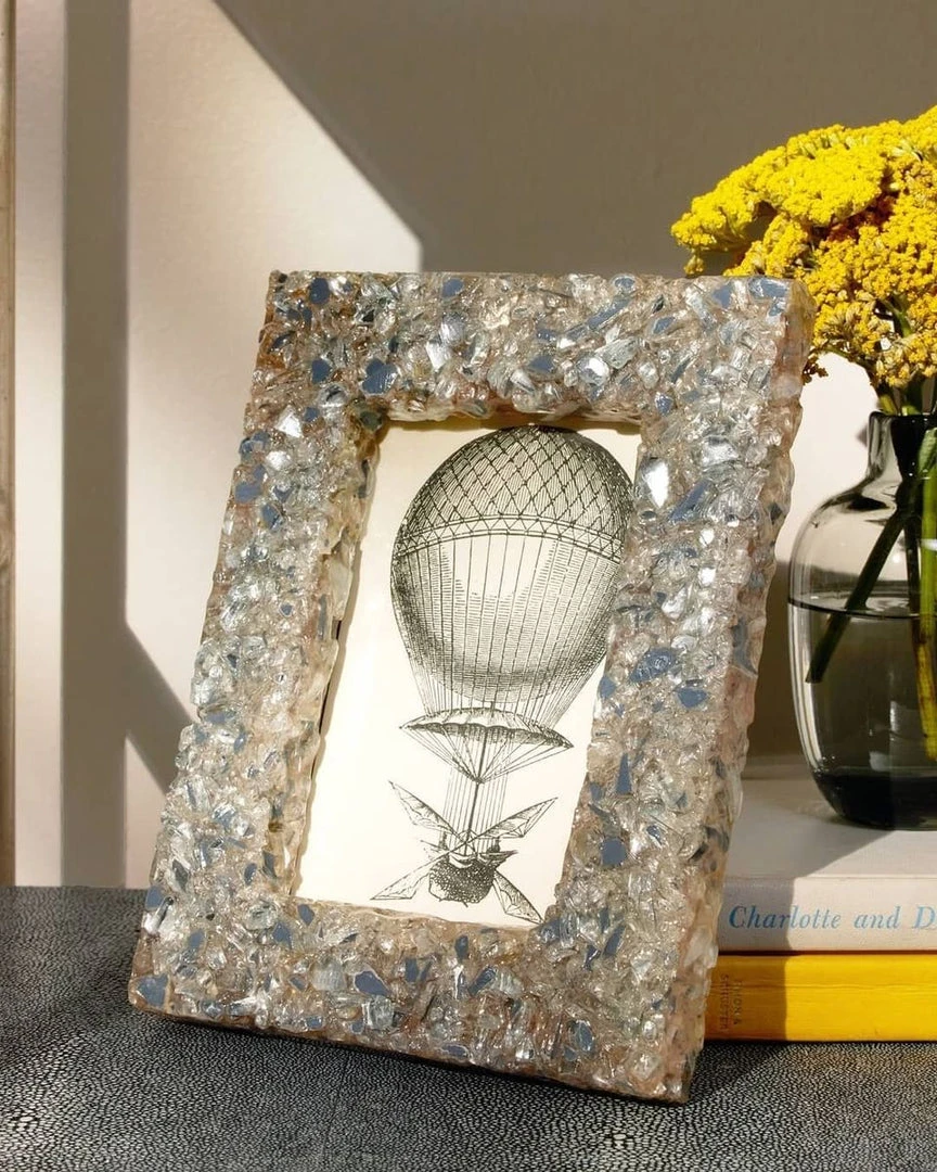 Pigeon And Poodle New Arrivals Rowena Frame Gray Mixed Glass And Resin 4 Pigeon And Poodle New Arrivals Rowena Frame Gray Mixed Glass And Resin