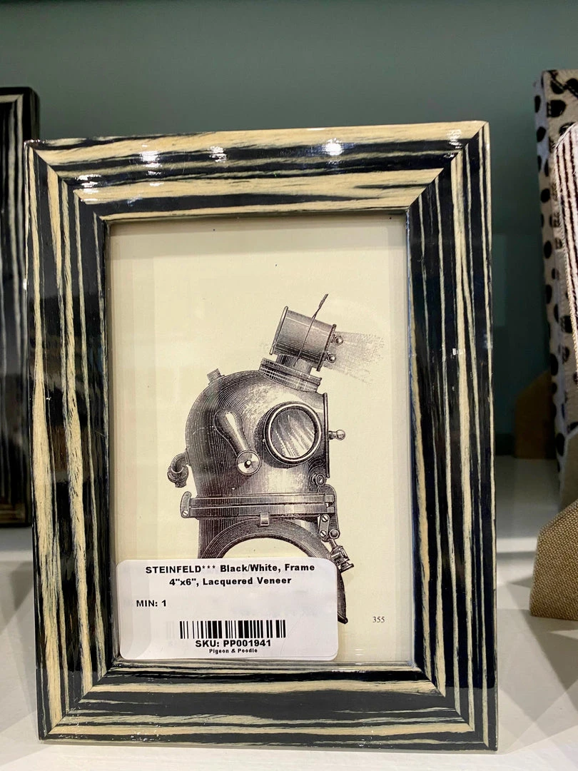 Pigeon And Poodle New Arrivals Steinfeld Frame Black And White Lacquered Wood 3 Pigeon And Poodle New Arrivals Steinfeld Frame Black And White Lacquered Wood