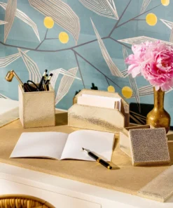 Pigeon And Poodle Viana Accessory Set Gold Foil Leather New Arrivals