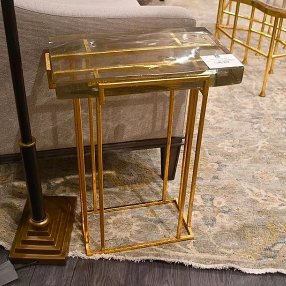 Bungalow 5 New Arrivals Prism Side Table Gold 3 Bungalow 5 New Arrivals Prism Side Table Gold