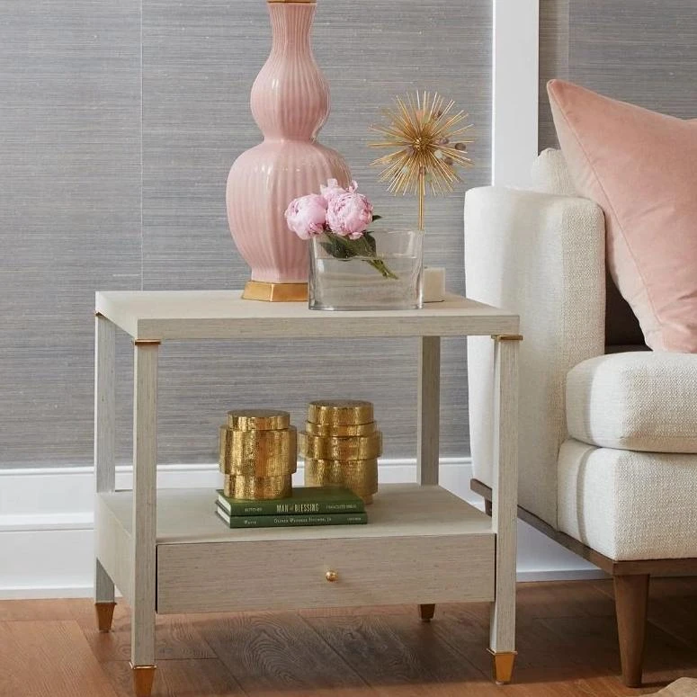 Bungalow 5 New Arrivals Pascal 1 Drawer Side Table Silver 2 Bungalow 5 New Arrivals Pascal 1 Drawer Side Table Silver