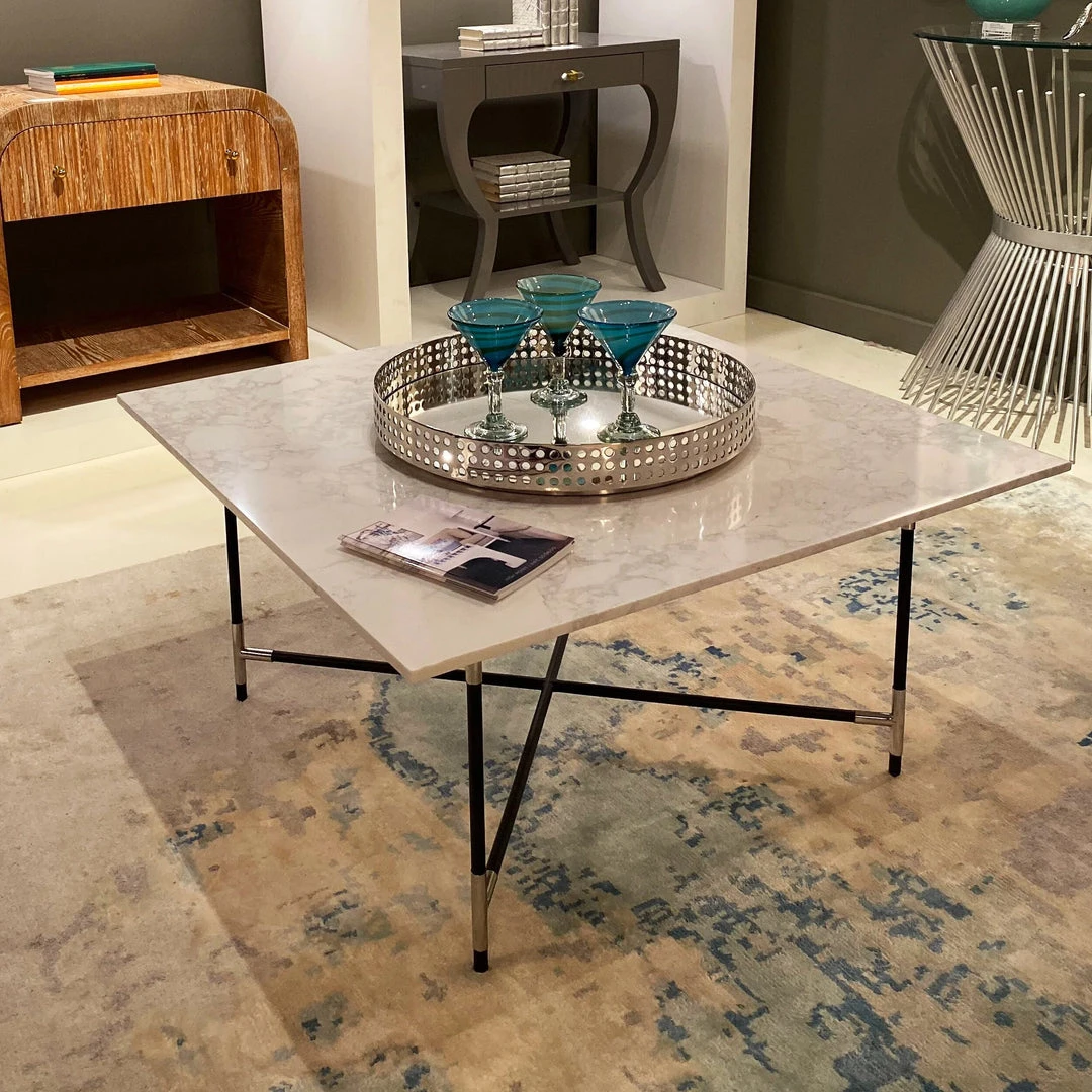 Worlds Away Zelda Coffee Table Marble And Nickel 2 Worlds Away Zelda Coffee Table Marble And Nickel