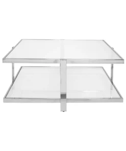 Worlds Away New Arrivals Maris Coffee Table Nickel