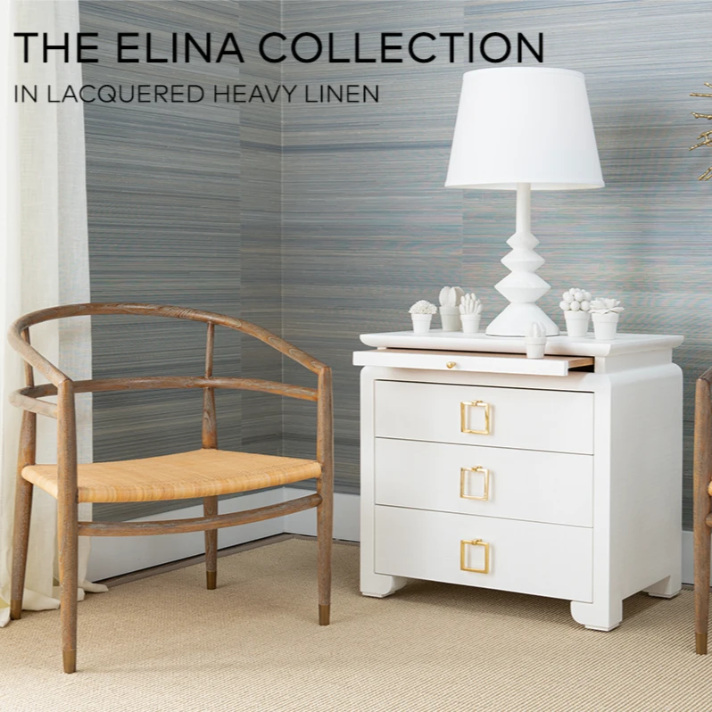 Bungalow 5 Elina 3 Drawer Side Table White 3 Bungalow 5 Elina 3 Drawer Side Table White