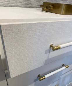 Worlds Away New Arrivals Liam Chest White Lacquer