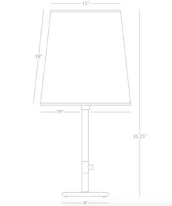 Robert Abbey Rico Espinet Buster Table Lamp Brass New Arrivals