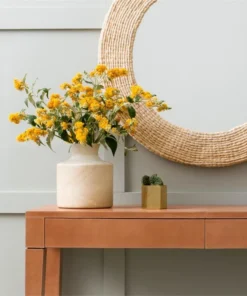 Made Goods New Arrivals Rivka Vase Set Of Two Small White Mango Wood