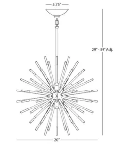 Robert Abbey Andromeda Small Chandelier In Polished Nickel New Arrivals