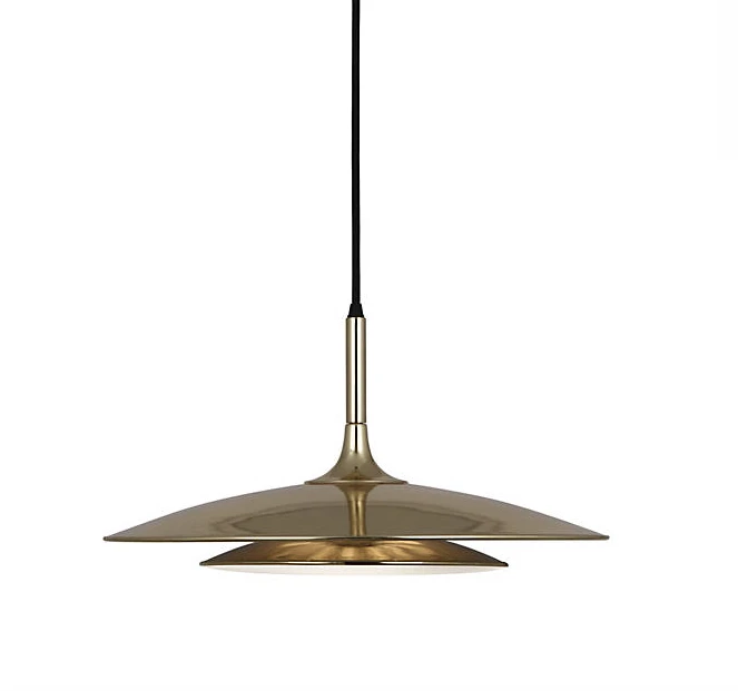 Robert Abbey Axiom Pendant Polished Gold 1 Robert Abbey Axiom Pendant Polished Gold