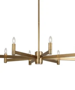 Robert Abbey New Arrivals Delany Round Chandelier Antique Brass