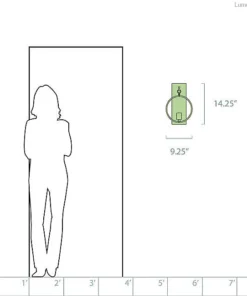 Robert Abbey Fineas Wall Sconce In Dark Antique Nickel