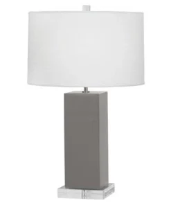 Robert Abbey Harvey Table Lamp Smoky Taupe New Arrivals