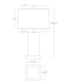 Robert Abbey Harvey Table Lamp Smoky Taupe New Arrivals