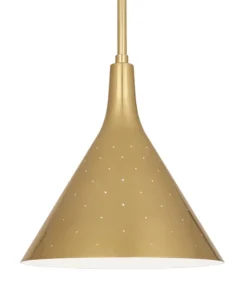 Robert Abbey Pierce Cone Pendant Modern Brass New Arrivals