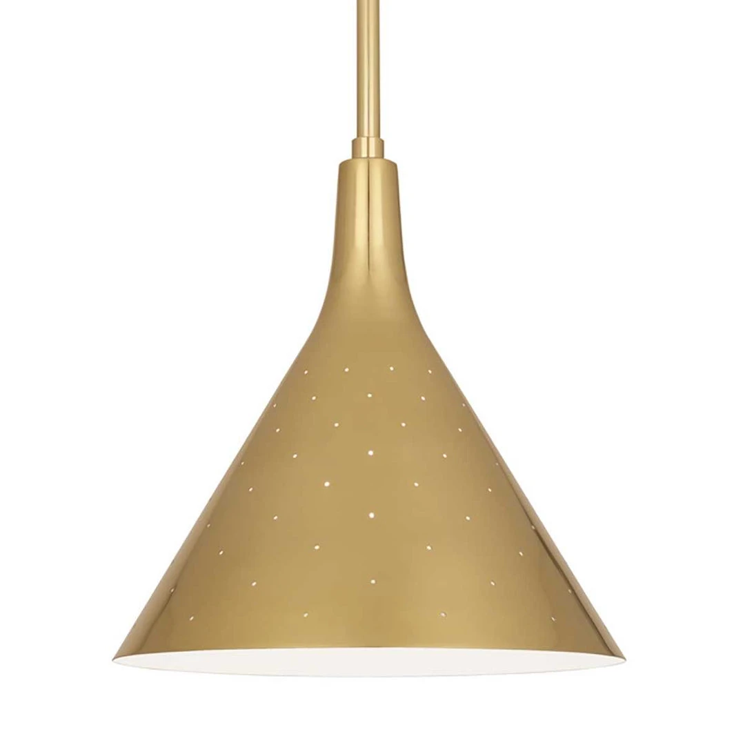Robert Abbey Pierce Cone Pendant Modern Brass New Arrivals 1 Robert Abbey Pierce Cone Pendant Modern Brass New Arrivals