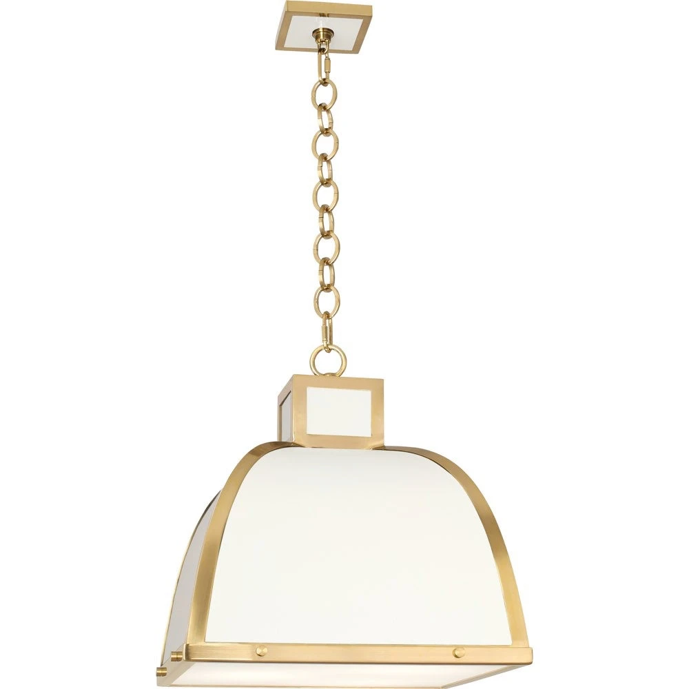 Robert Abbey Ranger Pendant White And Modern Brass New Arrivals 1 Robert Abbey Ranger Pendant White And Modern Brass New Arrivals